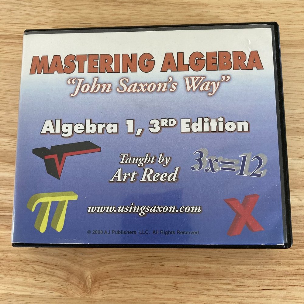 Mastering Algebra John Saxons Way Algebra 1  DVD 3rd Edition Complete set